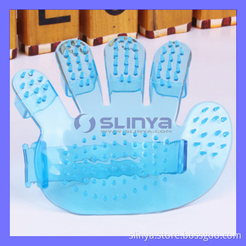 Pet Dog Cat Grooming Bath Shower Massage Glove Brush Comb Finger (TV-703)